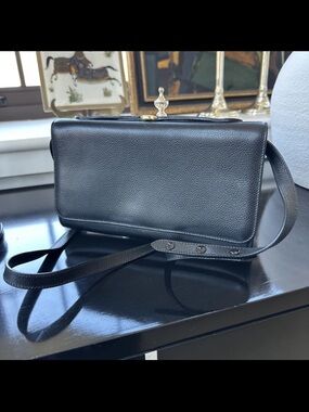 Coach Vintage Carnegie Crossbody Pebble Leather Bag *Made in Italy* BROWN